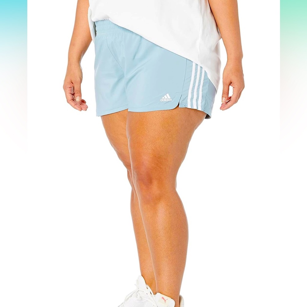 adidas Women's Pacer 3-Stripes Woven Shorts 2X